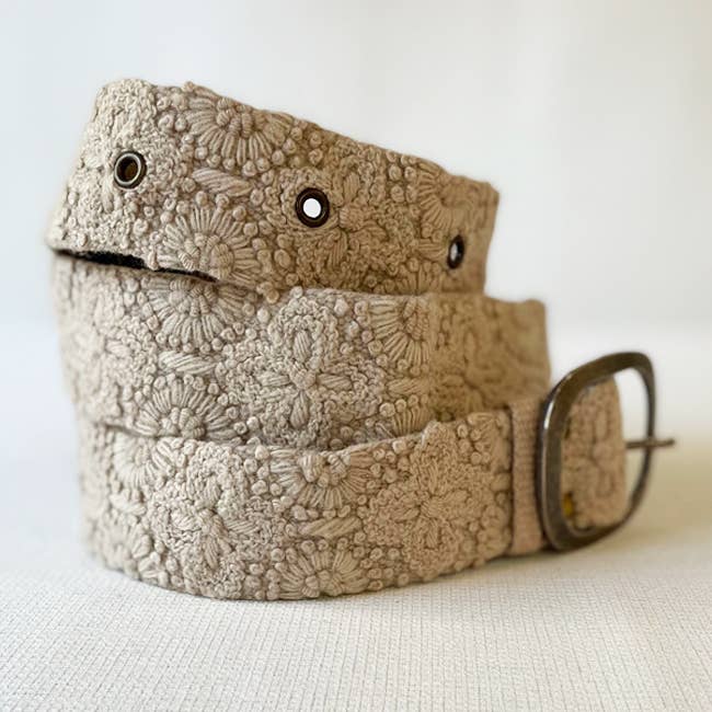 Jenny Krauss - Wholesale Belt - Women's - Desert Dreams Embroidered Wool Belt
