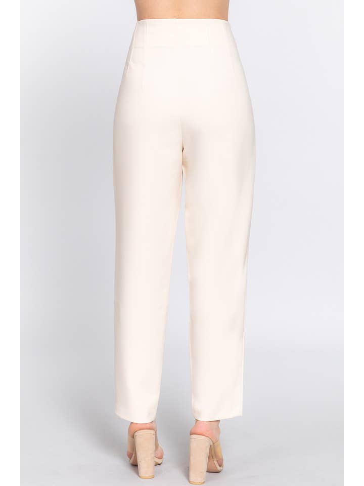 Active Basic | Active USA - Wholesale Pants - Women's - High Waist Pintuck Detail Long Pants24