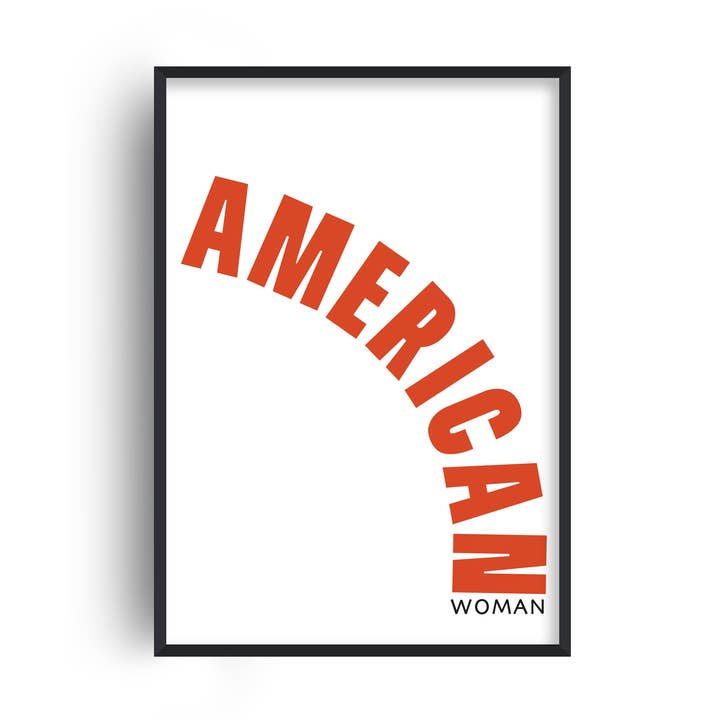 Impressão artística retrô giclée da mulher americana por atacado de Fanclub