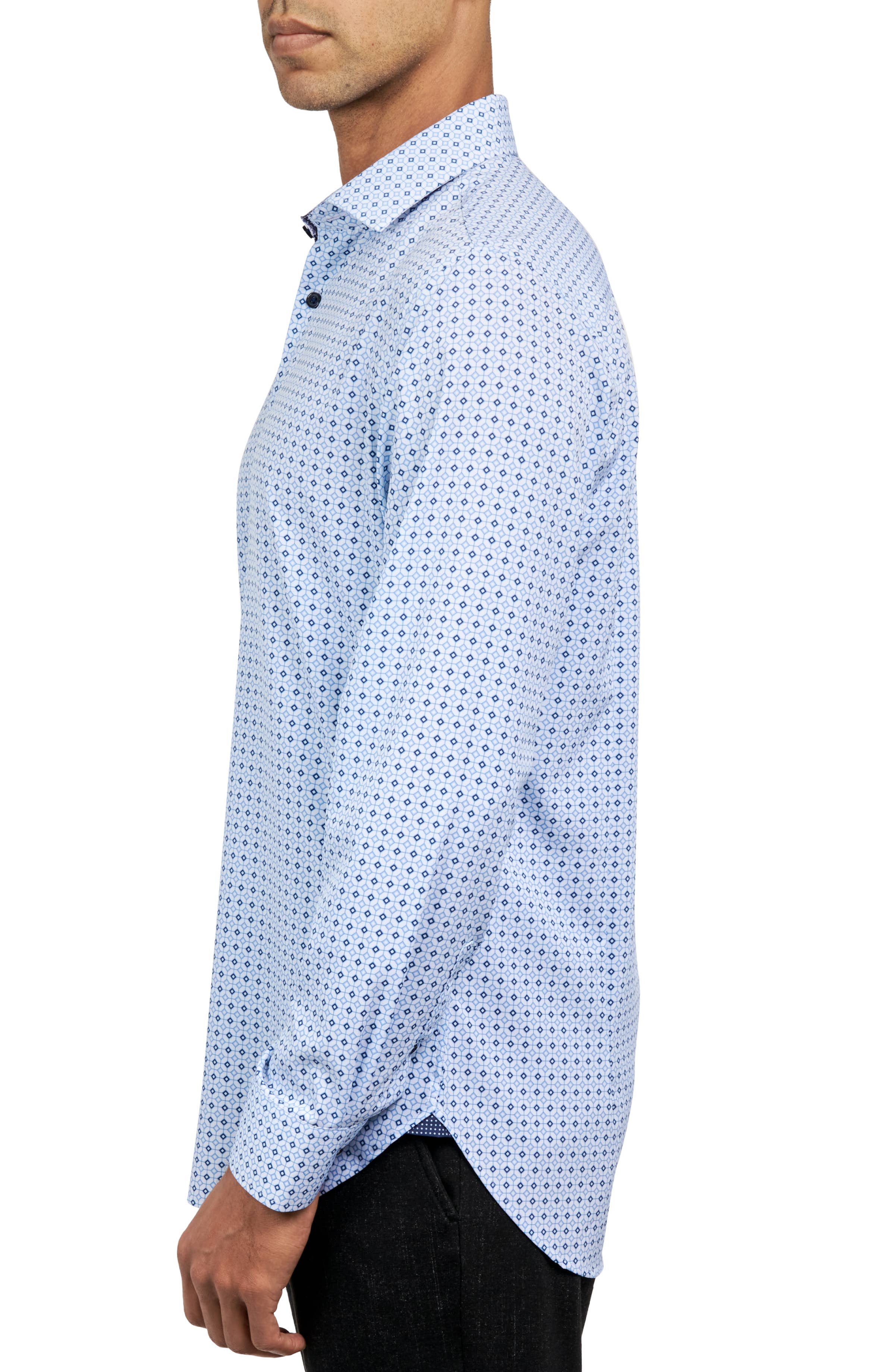 W.R.K - Venta al por mayor Camisa con botones - Hombre - CAMISA DE VESTIR AJUSTADA DIAMOND GEO ELÁSTICA EN 4 DIRECCIONES8