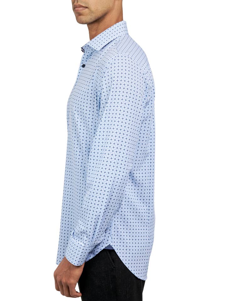 W.R.K - Venta al por mayor Camisa con botones - Hombre - CAMISA DE VESTIR AJUSTADA DIAMOND GEO ELÁSTICA EN 4 DIRECCIONES8