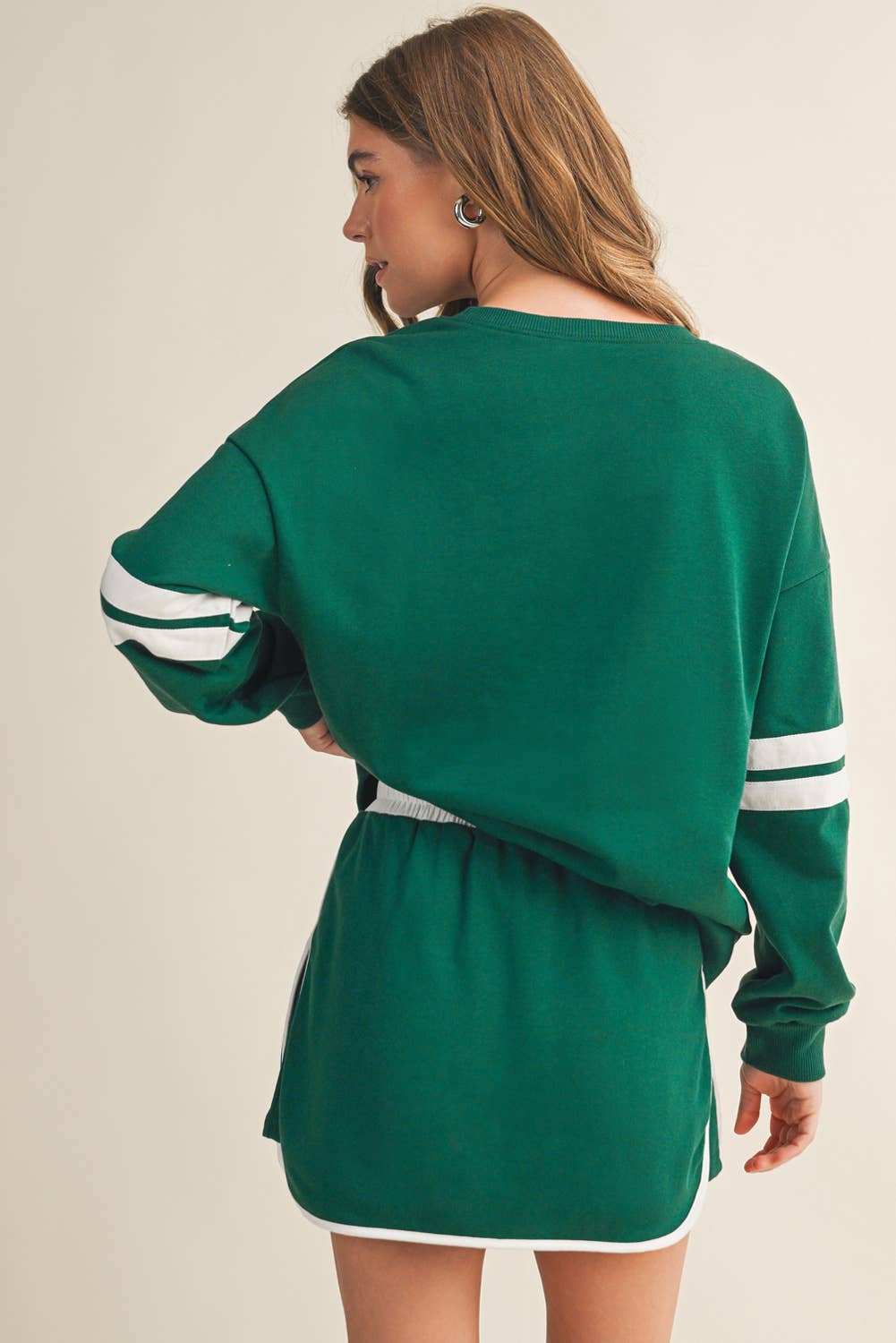 Aapparella - Wholesale Top & Skirt Set - Women's - Stripe Long Sleeve Top & Skort 2 Pcs Set | S-XL21