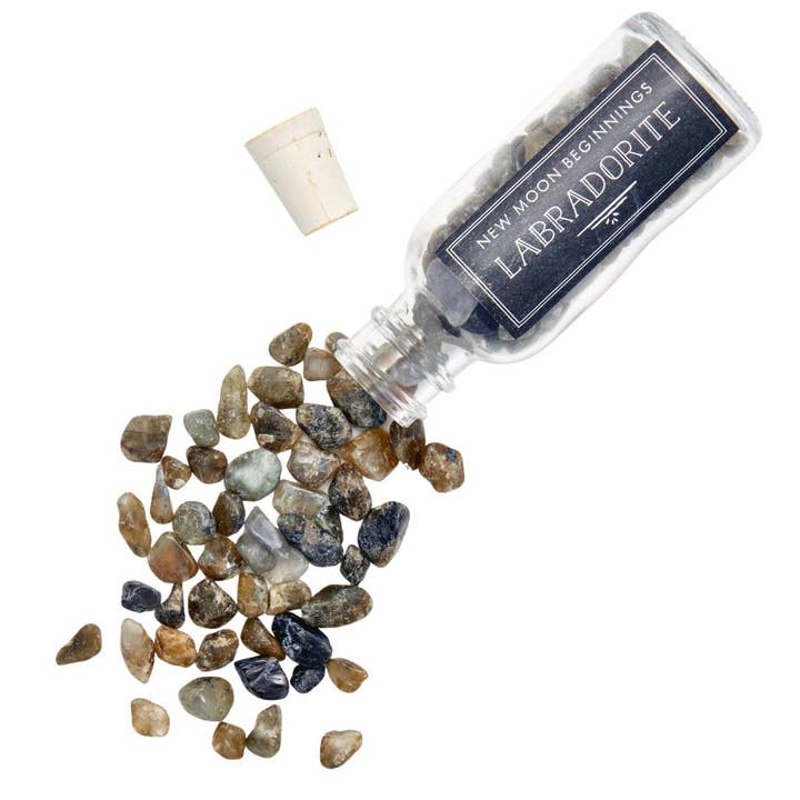 New Moon Beginnings - Wholesale Spiritual Stone/Crystal - Natural Gemstone Chips in a Bottle -70 stone types available12