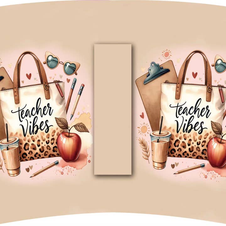 TEACHER VIBES (TALL ONLY) for wholesale by LA Koozie Company