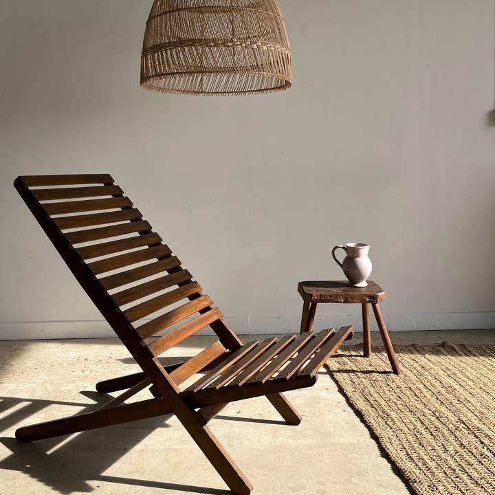 Office Objets - Wholesale Chair - Teak slatted folding lounge chair20