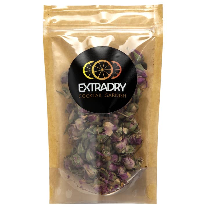 EXTRADRY – Großhandel Getrocknete/gepresste Blumen – Extra trocken - Getrocknete Rosenknospen für Cocktails, 150g