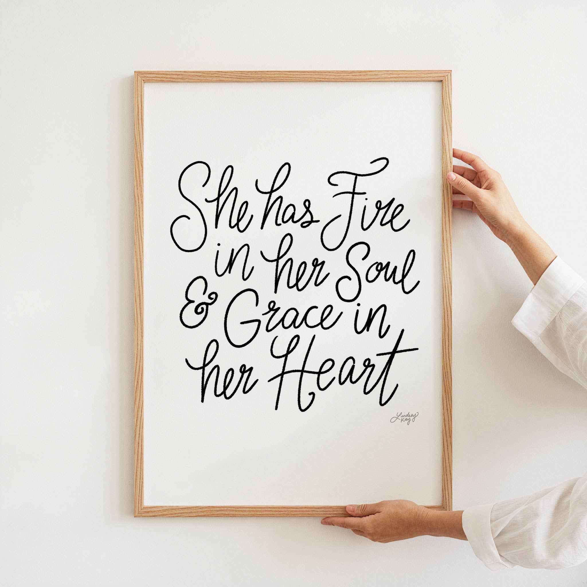 Lindsey Kay Collective - Wholesale Art Print - Fire in Her Soul & Grace in Her Heart - Art Print2