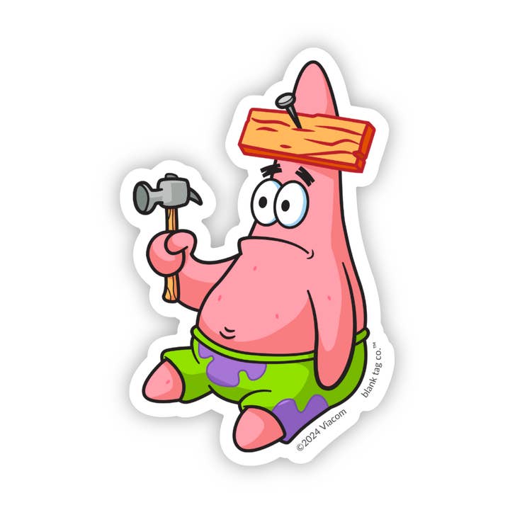 Autocollant Mème « Je n'ai aucune idée de Patrick » pour la vente par Blank Tag Co. Stickers - Waterproof Stickers