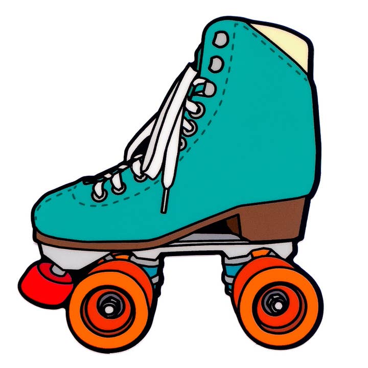 Roller Skate Sticker for wholesale by Smarty Pants Paper