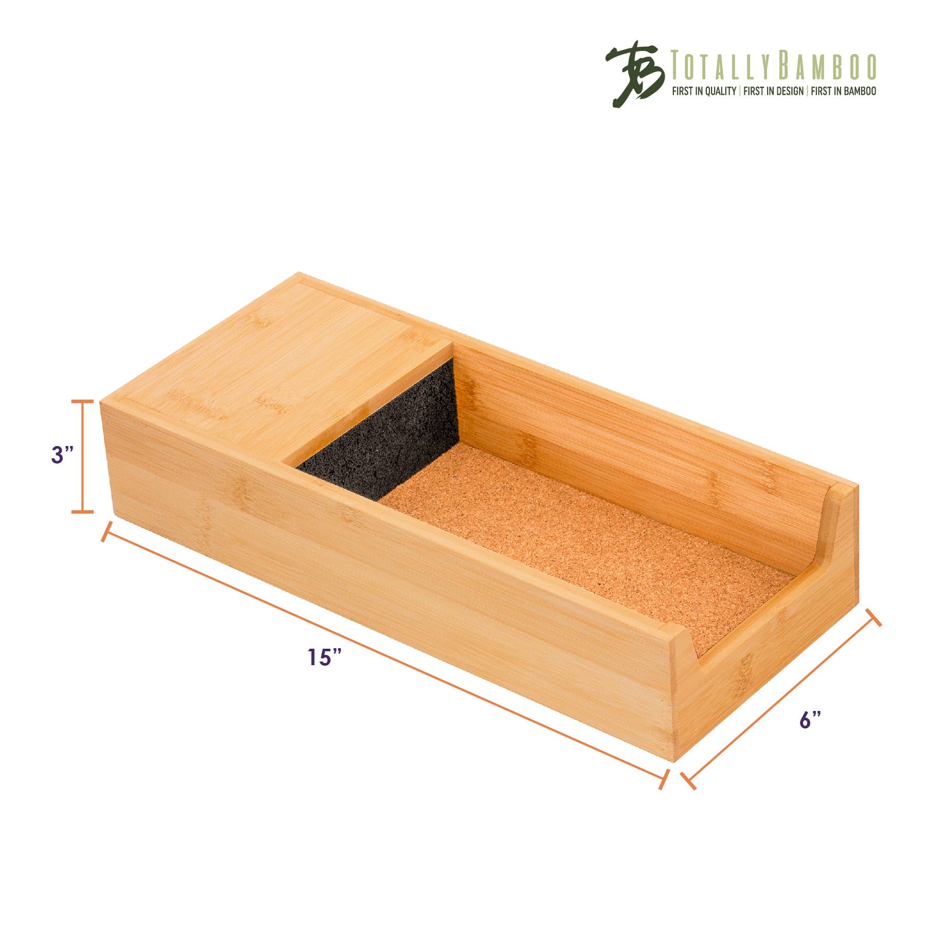Totally Bamboo – Armazenamento de facas por atacado – Caddy de faca universal na gaveta6