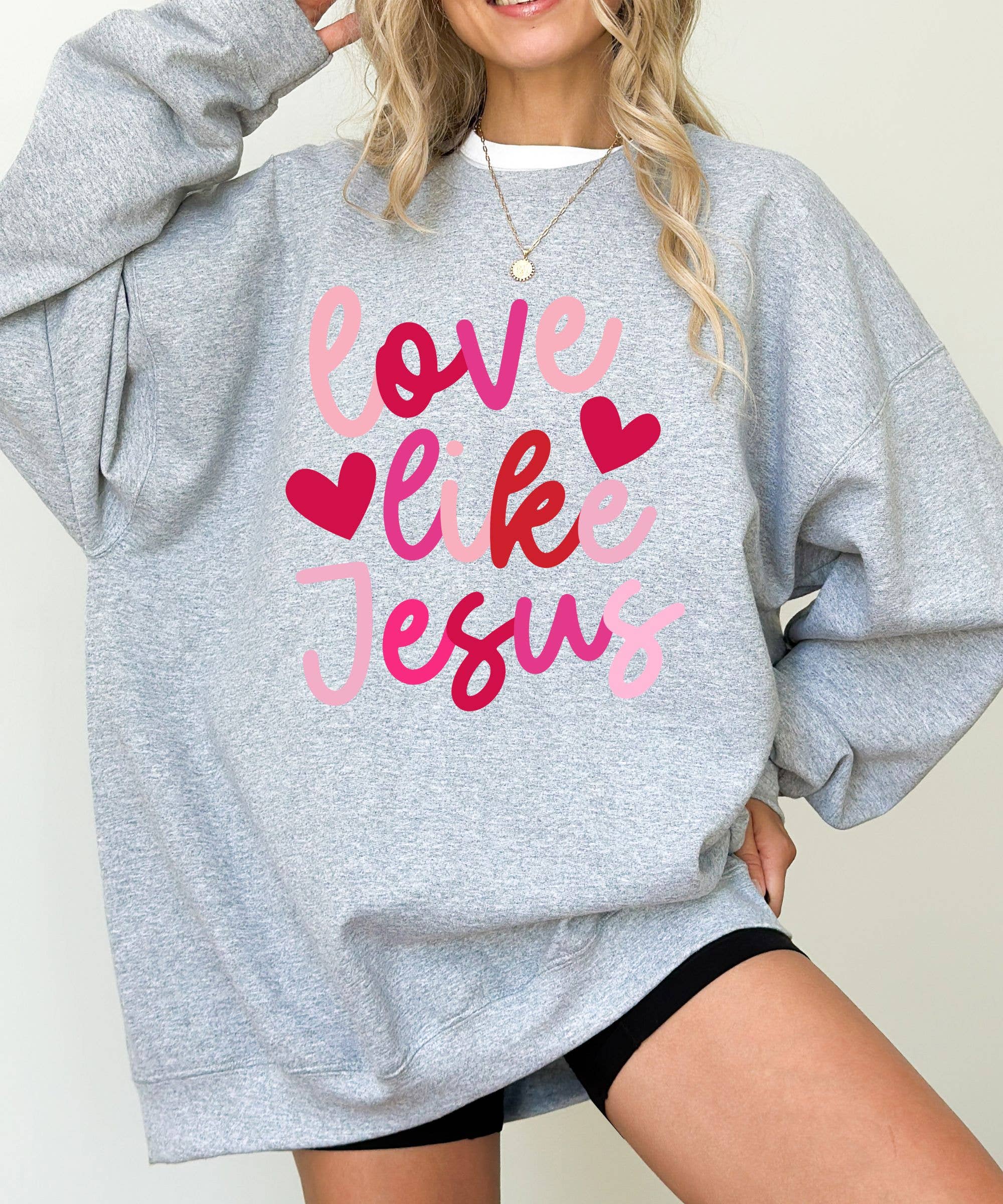 Midday USA - Wholesale Graphic Sweatshirt - Women's - Love Like Jesus Sweatshirt3