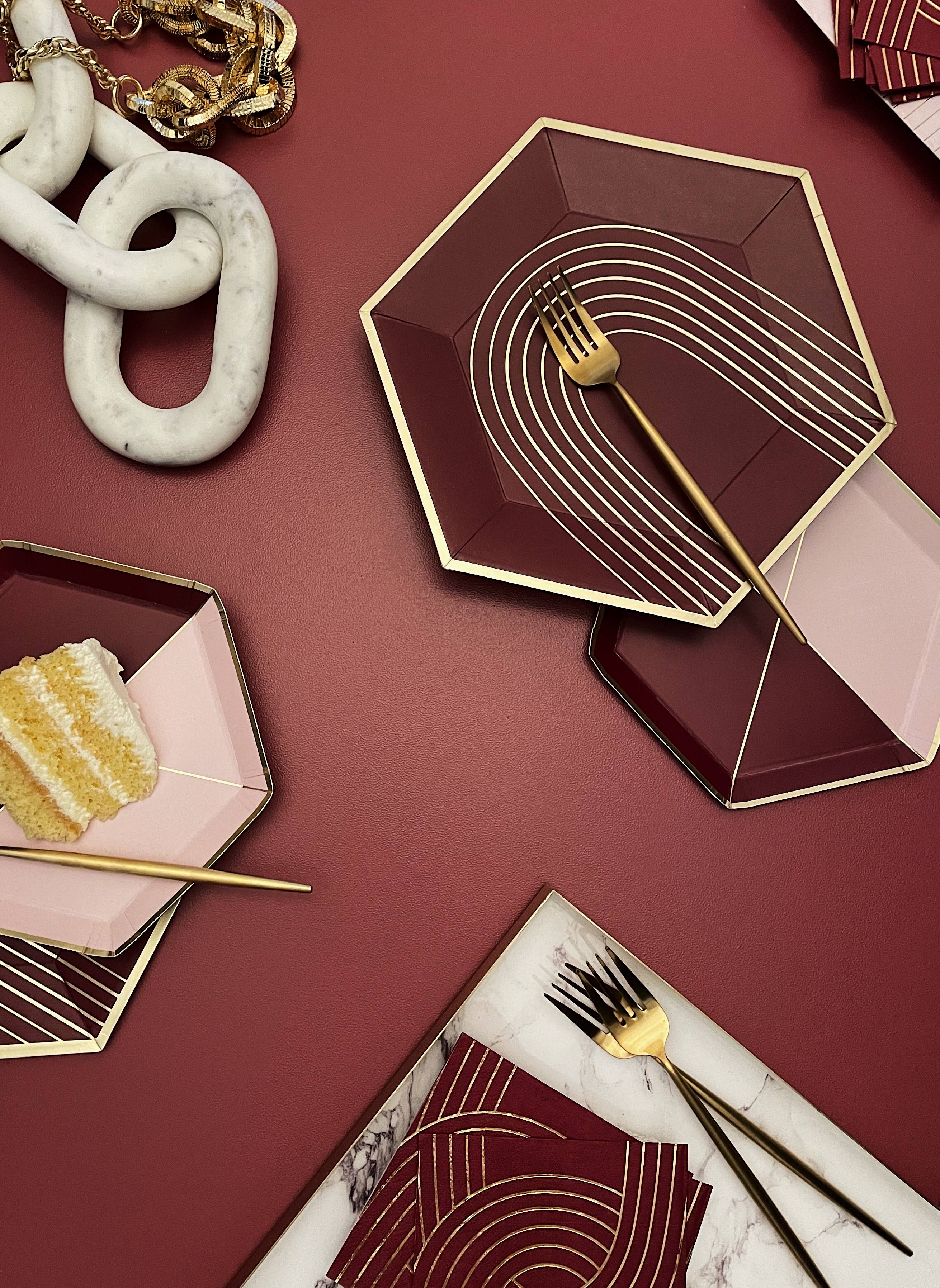 Harlow & Grey - Wholesale Disposable Napkin - Bordeaux - Maroon Lunch Paper Napkins3