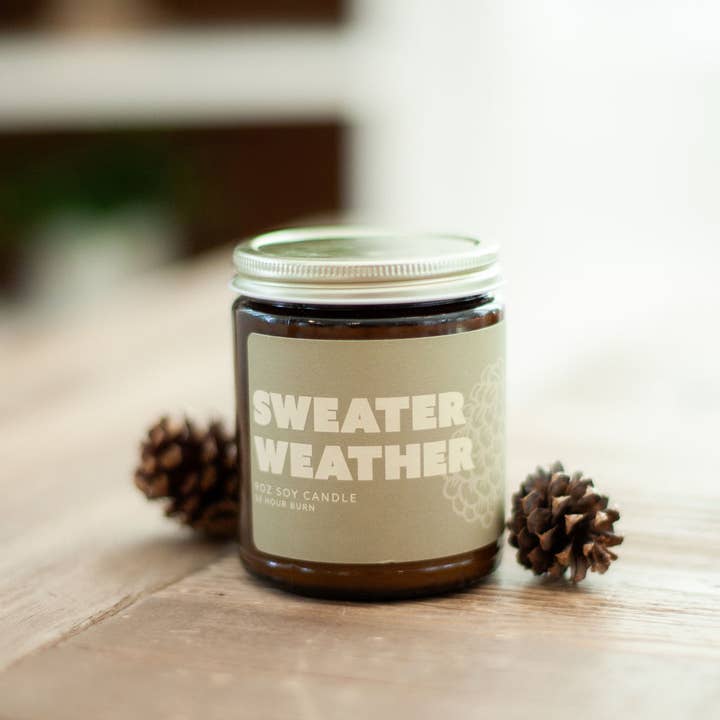 Austy Lou by Broken Top Brands - Wholesale Jar/Filled Candle - Sweater Weather 9oz Soy Candle2