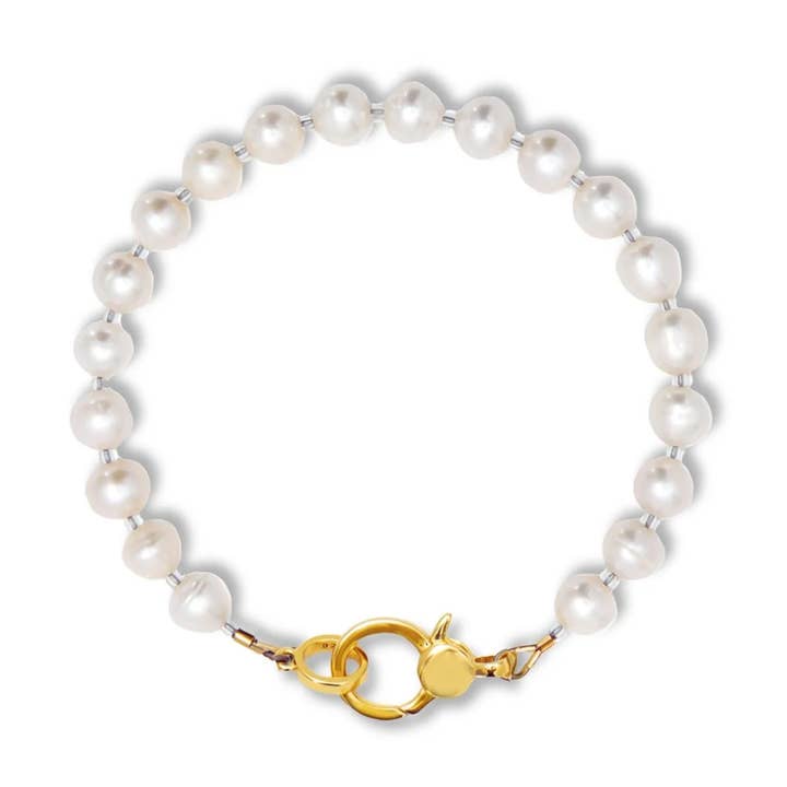 Pärlberlockhållararmband för wholesale av Stefanie Wolf Designs