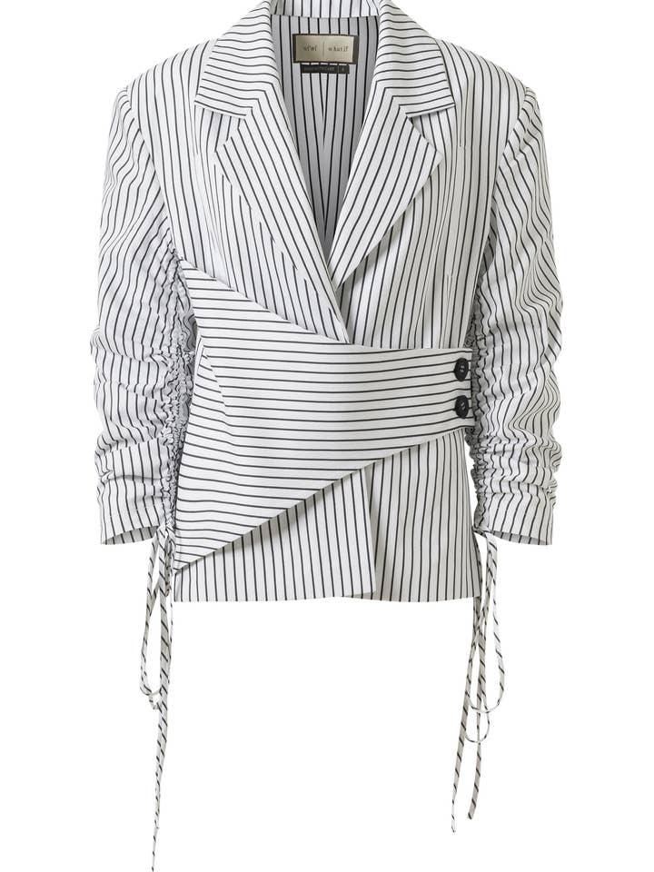 Giacca a righe Moyestro - 100% cotone biologico per la vendita all'ingrosso da parte di WHAT IF