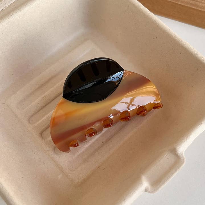 ACCITY - Wholesale Hair Clip - Women's - Large Hair Claw 3 Inch, Wood Print Acetate Clip_CWAHA2630