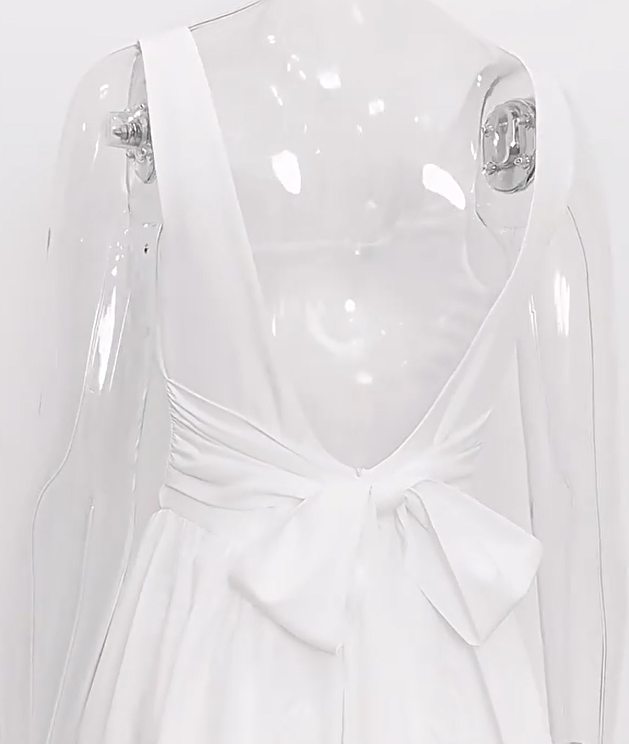 alberalkirk – wholesale Dress – Women's – Womens Back Bow Tie U Neck Dress N25Z2767