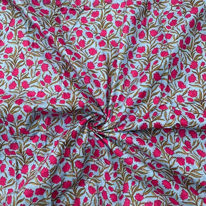 bhavnas boutique - Wholesale Textielverf - Bloemen Katoen Designer Stof Print Katoen Vrouwen Kleding maken
