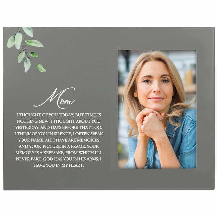 LifeSong Milestones - Wholesale Picture Frame - Mom Bereavement Memorial Photo Frame: I Thought Of You Today1