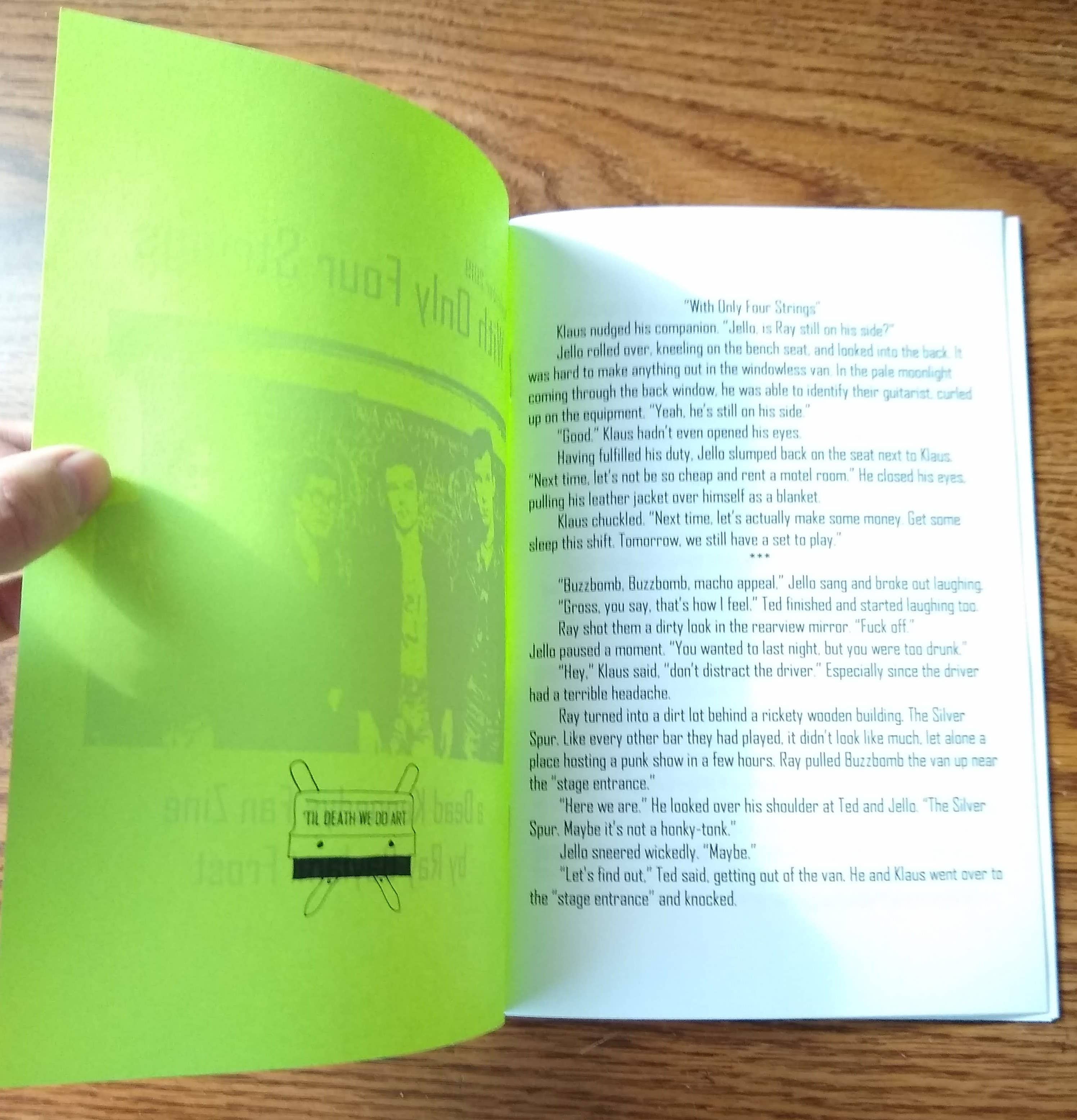 Zeppy Stardust Studios - Wholesale Arts & Entertainment Book - With Only Four Strings Dead Kennedys Fan Zine1