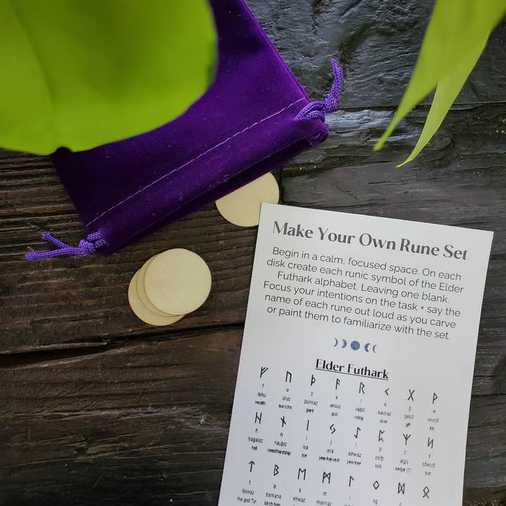 Three Witches Tea Shop - Wholesale Meditation Supplies - Make your own rune kit