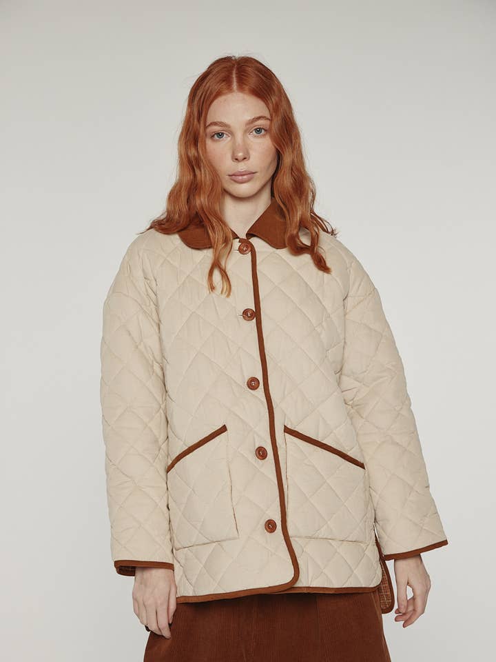 Reversible quilted cotton jacket for wholesale by amente