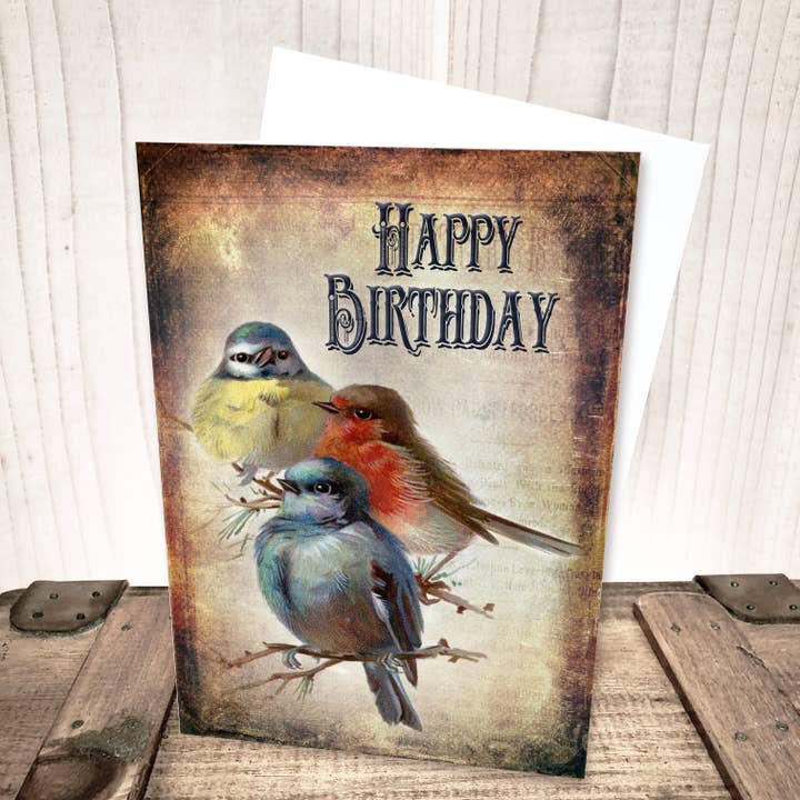 Bird Birthday Card for wholesale by Yesterday's Best