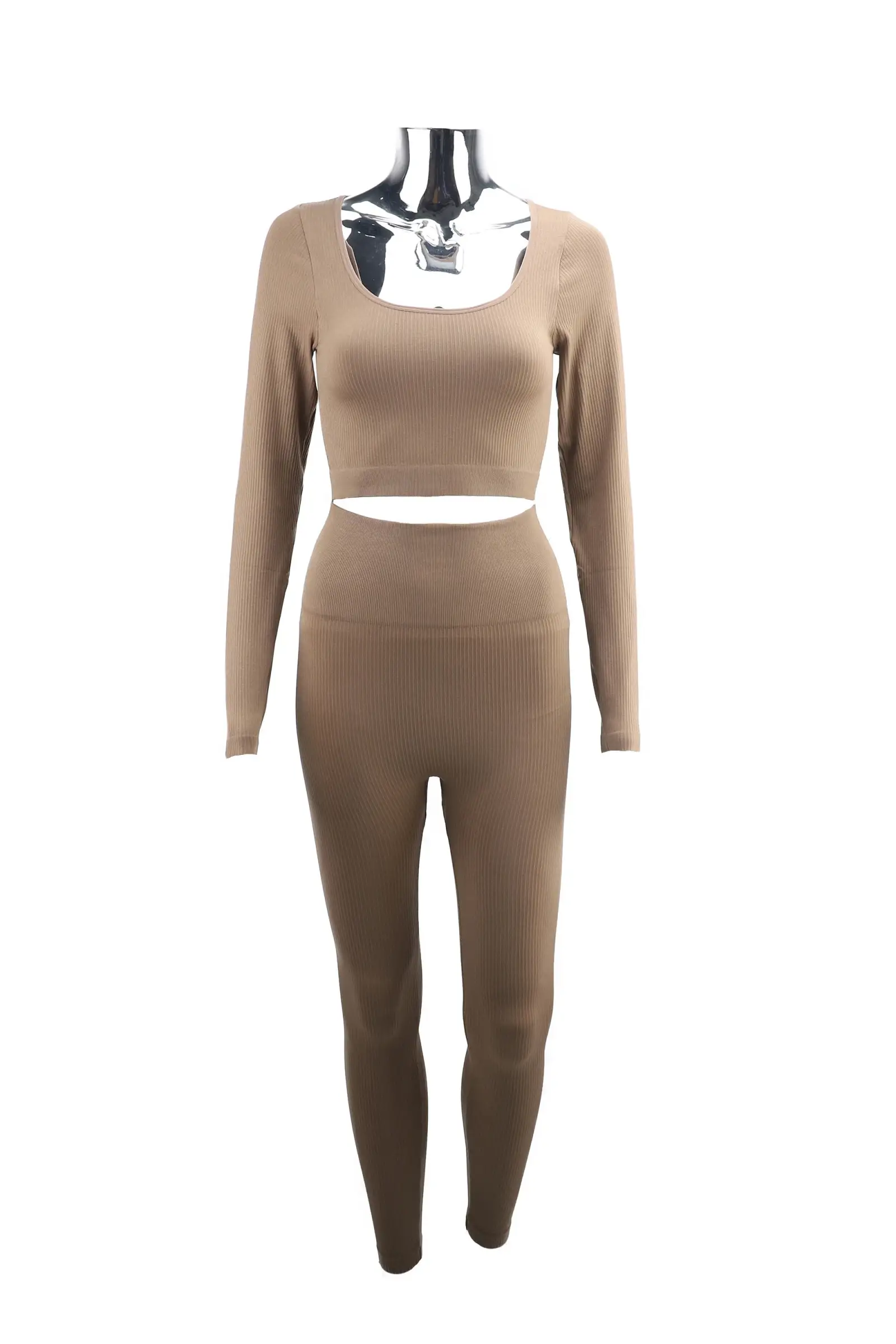 PHANIE MODE - Wholesale Sportset - Dames - Naadloze stretch top en legging set Pan-2272