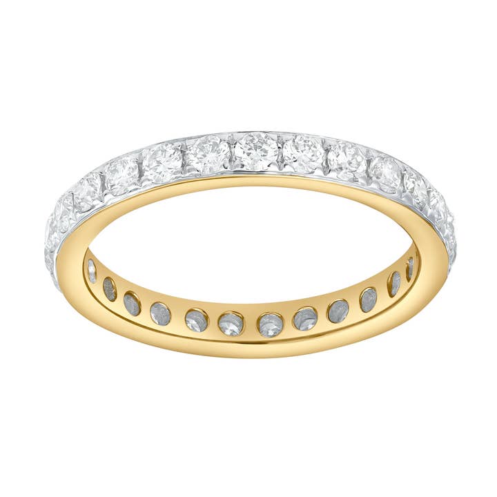 Averine 1 Ct 14K Geelgouden Diamanten Eeuwigheidsring voor wholesale door LuvMyJewelry (LMJ)