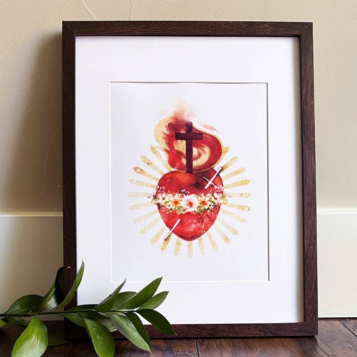 Onbevlekt Hart van Maria Print voor wholesale door Raising Faith Prints