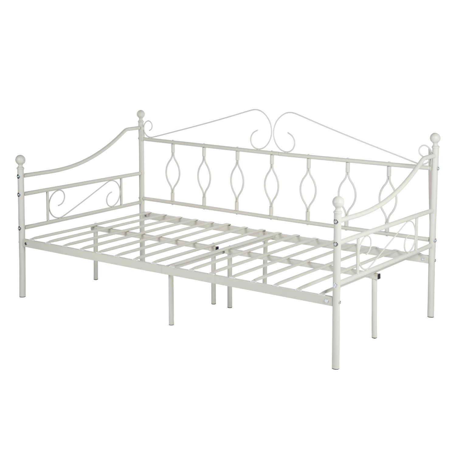 HOMYCASA DESIGN INC - Wholesale Bed - Twin Daybed Metal Platform Bed Frame SofaBed with Metal Slat2