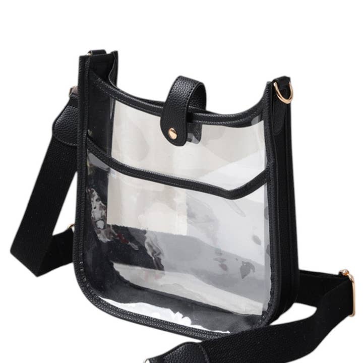 Clear Stadium Crossbody Bag for wholesale by Madeline Love