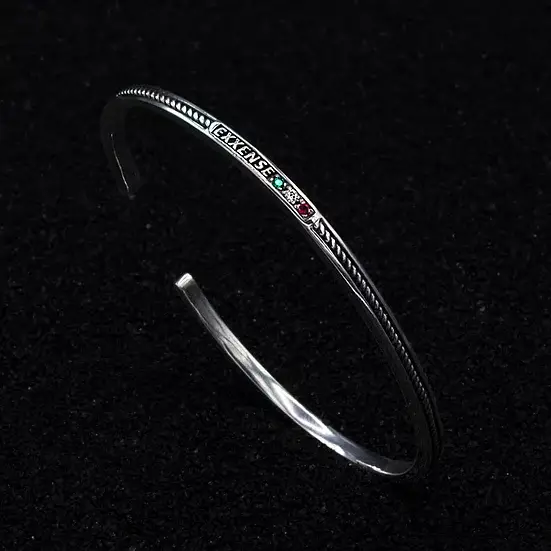 Polished Burnished Lil Maia-Sterling Silver Bracelet for wholesale on Faire0