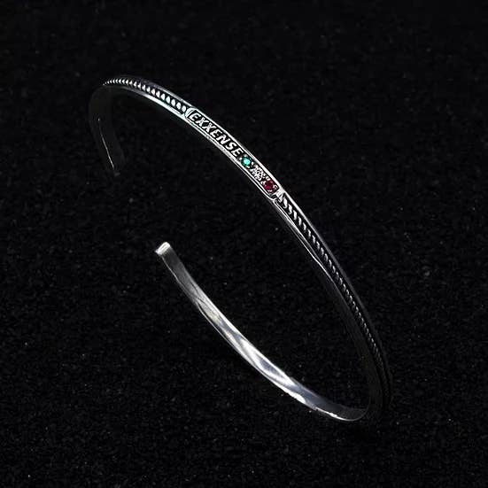 Polished Burnished Lil Maia-Sterling Silver Bracelet for wholesale on Faire