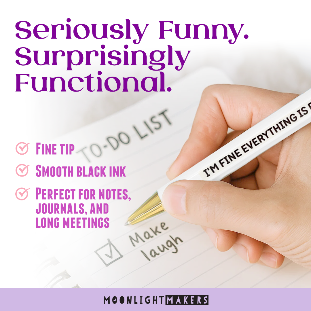 Moonlight Makers - Wholesale Pen - My Anxiety Has Anxiety - Funny Pen Set - Gift, Birthday3