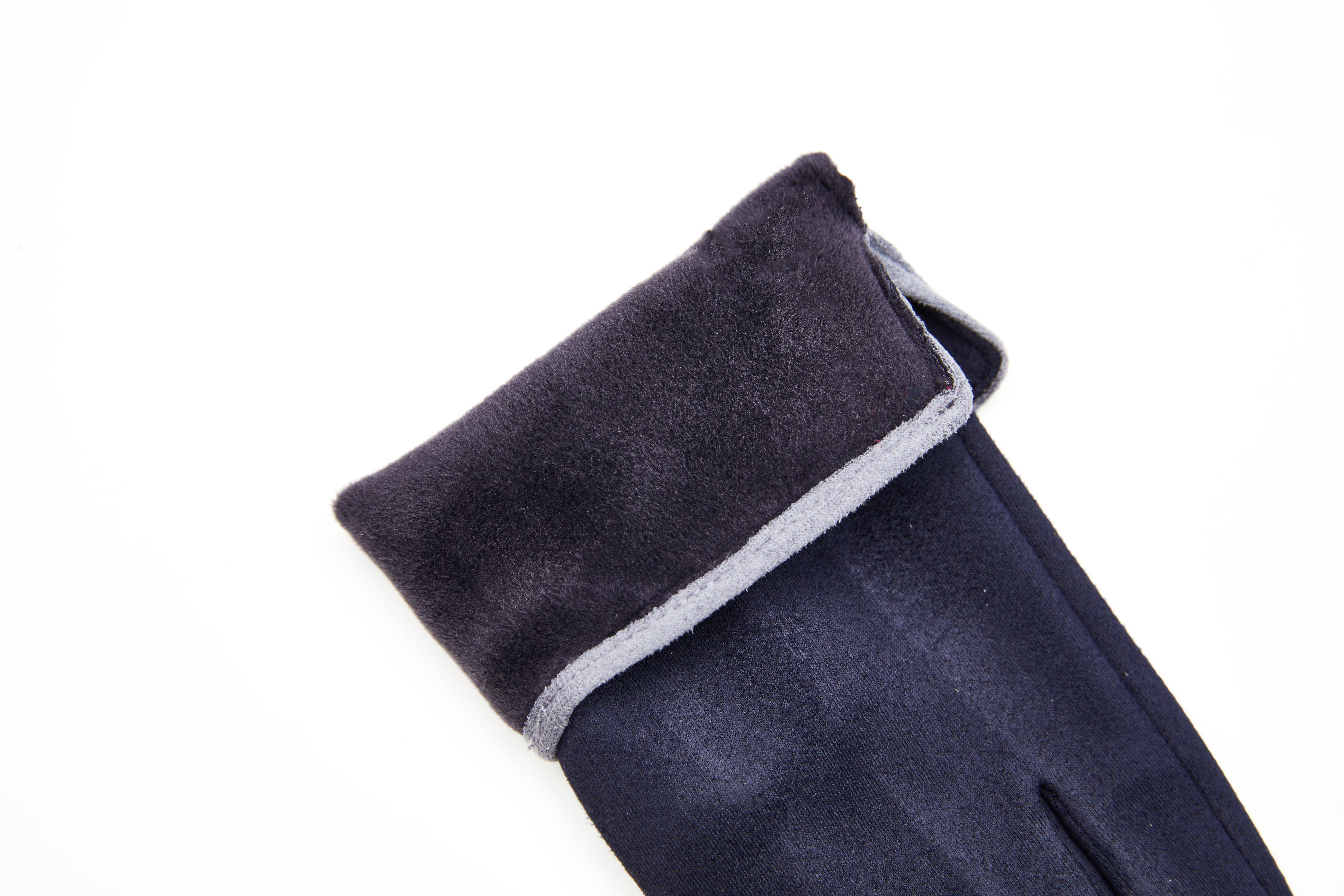 Aavion – wholesale Gloves – Women's – Women's Faux Suede Touchscreen Gloves – Trim & Buttons7