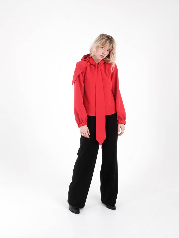 Jersey Rojo Barus con Capucha for wholesale by SOHUMAN