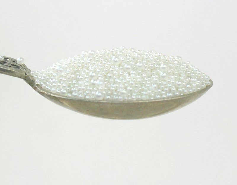 Pearl White - Glass Deco Beads for Resin Artists, NailsCraft for wholesale on Faire1