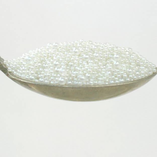 Pearl White - Glass Deco Beads for Resin Artists, NailsCraft for wholesale on Faire1