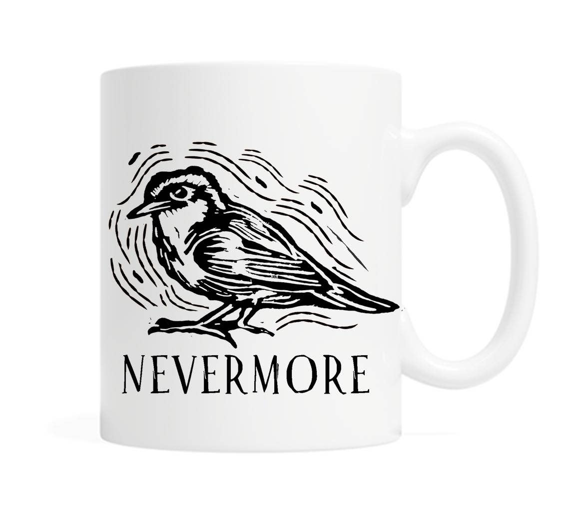 Fly Paper Products – wholesale Coffee mug – Quoth The Raven Nevermore Poe Coffee or Tea Mug 0
