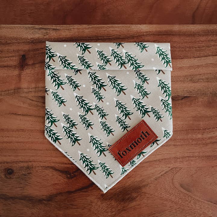 Holiday Tree Farm | Dog Bandana | Winter Christmas Boho for wholesale by FoxMoth