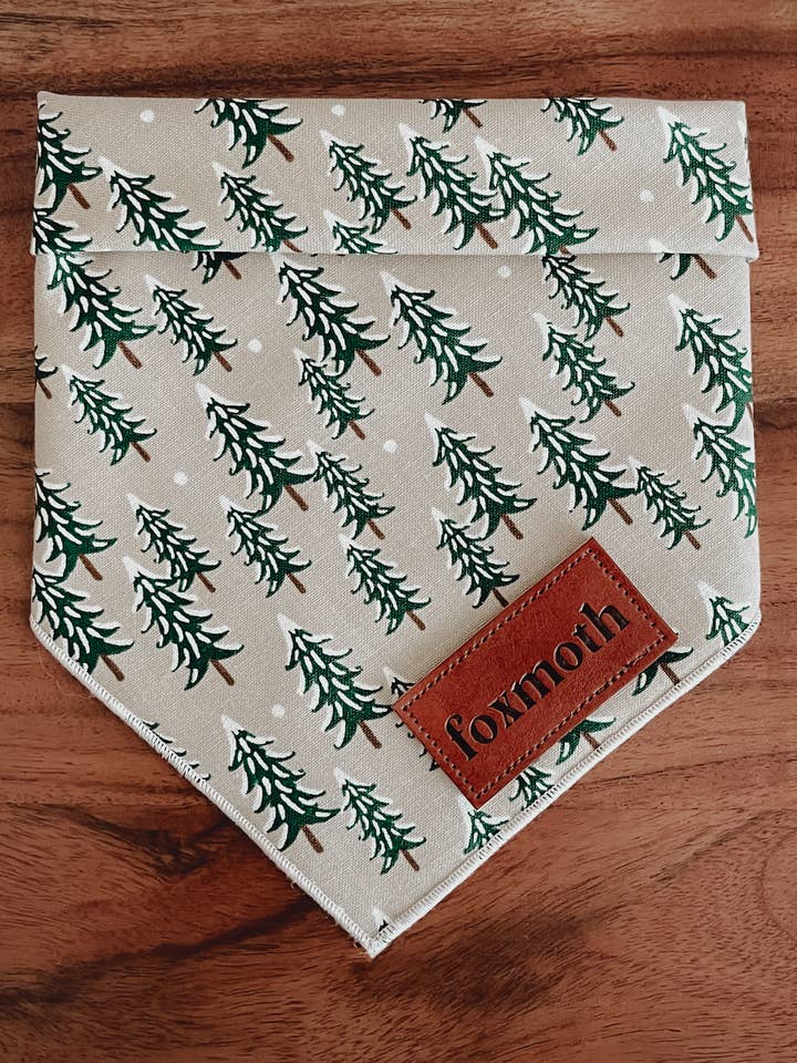 Holiday Tree Farm | Dog Bandana | Winter Christmas Boho for wholesale by FoxMoth