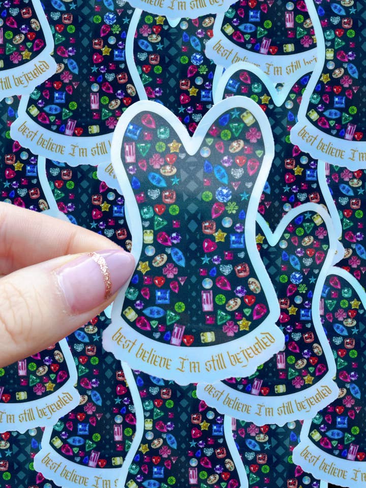 Tay inspired holographic waterproof sticker|bejeweled for wholesale by Typo Lettering Co