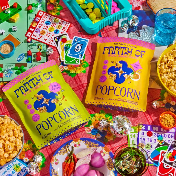 Party Of - Wholesale Popcorn - Sampler pack: 25 Pad Thai, 25 Chili Lime