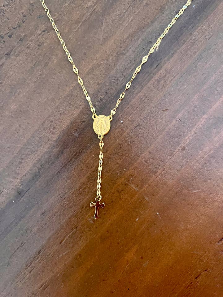 Rosary Chain Necklace for wholesale by The Right Side Jewelry