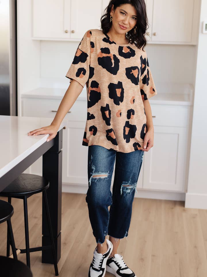 Avenue Wholesale - Wholesale Tunic - Women's - Hear Me Roar Oversized Boyfriend T-Shirt