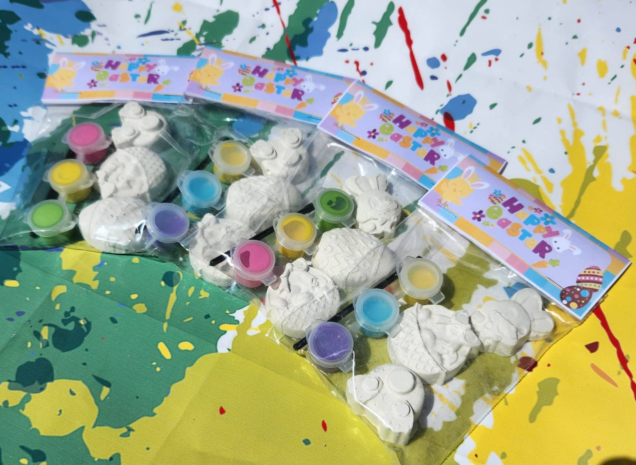 Snazzy Crayons – wholesale Party gift – Easter Plaster Paint Kits , Party Favors, Easter Basket,2