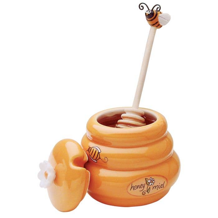 HIC - Harold Import Co. - Wholesale Kitchen Tool/Gadget - Joie Honey Jar And Dipper Set1