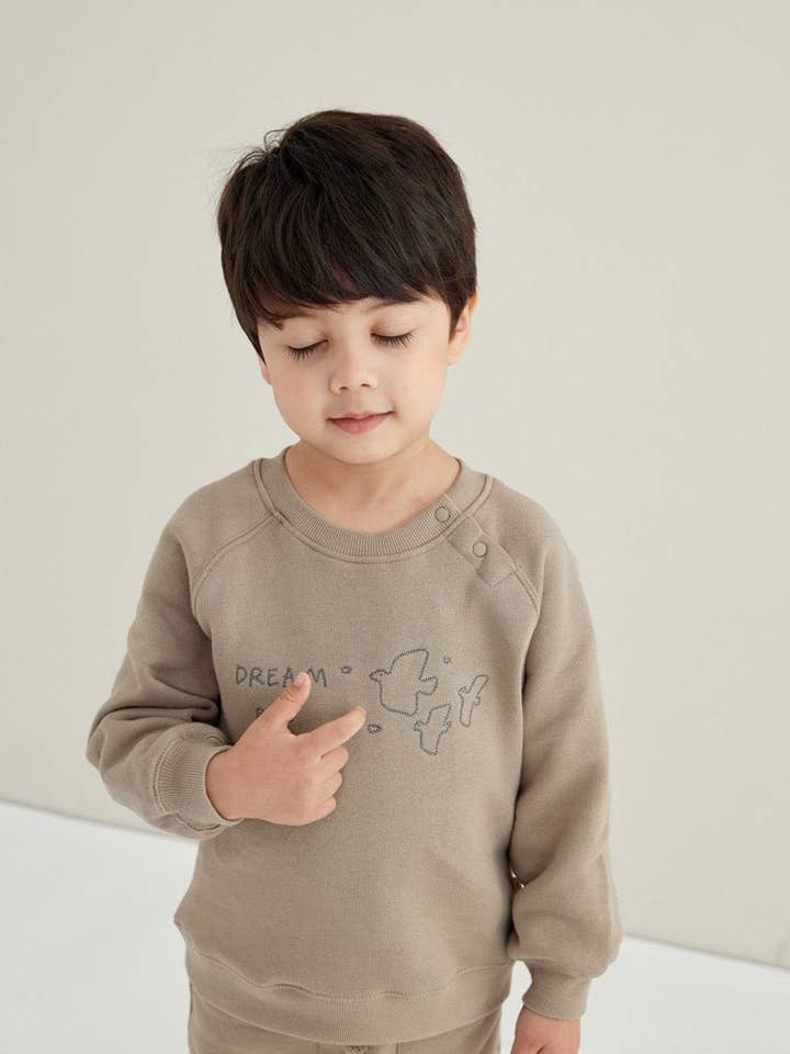 Norsu Organic - Wholesale Sweatshirt - Kids - Toddler Organic Fleece Sweatshirt-Winter Twig1
