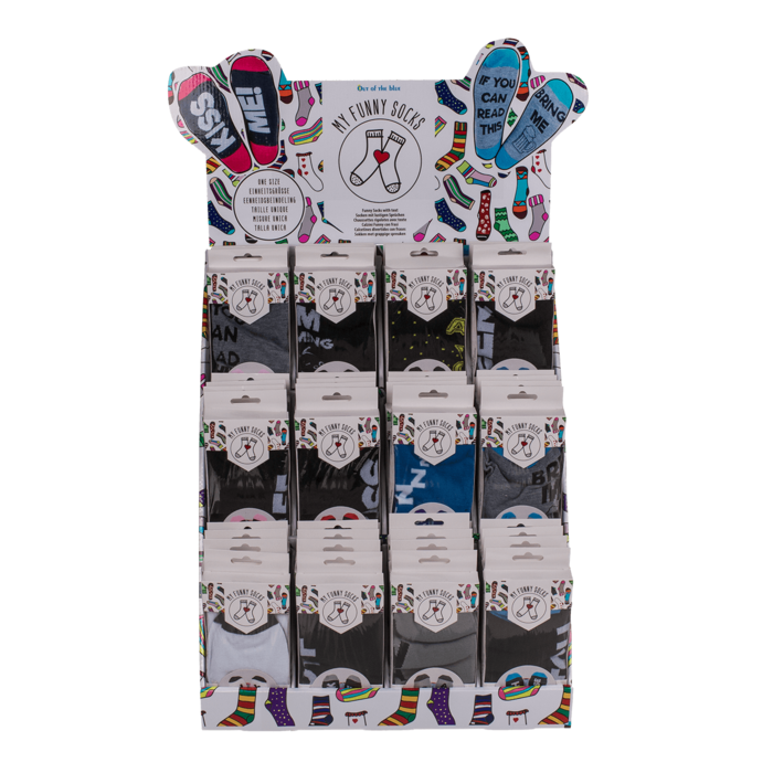 Out of the blue KG - Wholesale Sokken - Uniseks - Grappige sokken met tekst, one size1